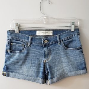 Abercrombie & Fitch cuffed denim shorts